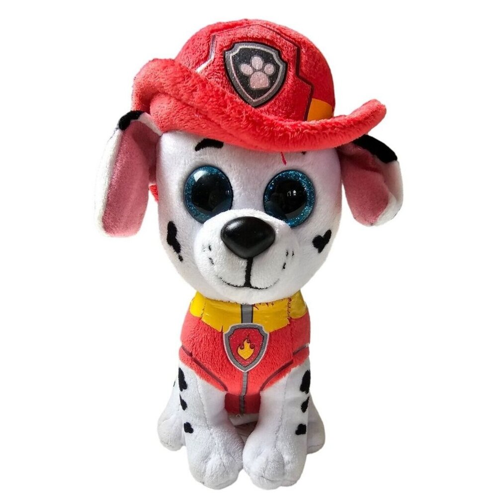 Ty Beanie Boos Paw Patrol Marshall 9" Plush Stuffed Animal Rescue Pups 2019 Toy